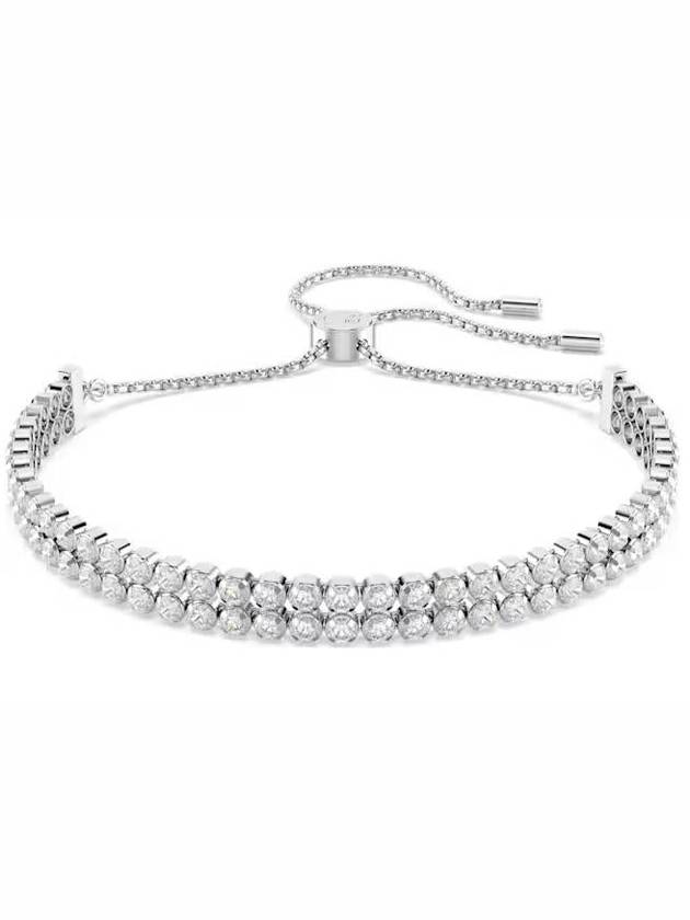 Matrix Tennis Round Cut Rhodium Plated Bracelet Silver - SWAROVSKI - BALAAN 2