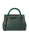 Women's Islington Calf Leather Shoulder Bag Green - MULBERRY - BALAAN 1