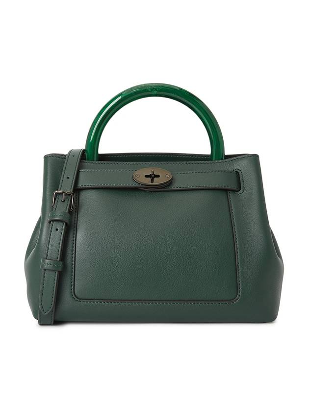 Women's Islington Calf Leather Shoulder Bag Green - MULBERRY - BALAAN 2