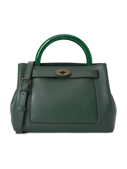 Women's Islington Calf Leather Shoulder Bag Green - MULBERRY - BALAAN 2