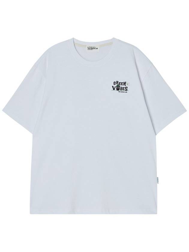 _GREEN VIBES MINI POINT GRAPHIC SHORT SLEEVE WHITE - THE GREEN LAB - BALAAN 6