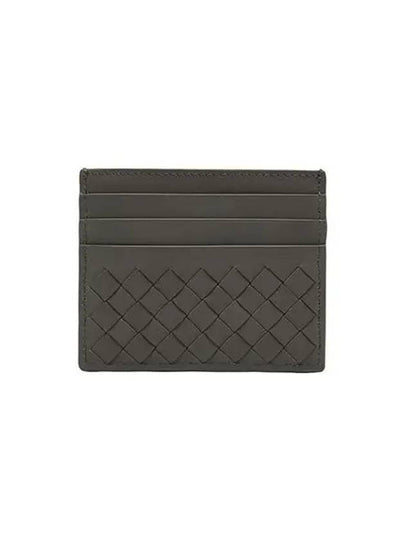 Intrecciato Classic Card Wallet Dark Grey - BOTTEGA VENETA - BALAAN 2