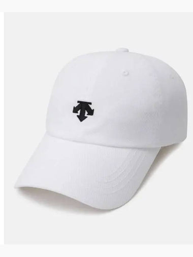 Sports Basic Spirit Logo Ball Cap White SP323UCP71 - DESCENTE - BALAAN 1