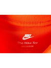 Logo Print Short Sleeve T-Shirt Orange - NIKE - BALAAN 5