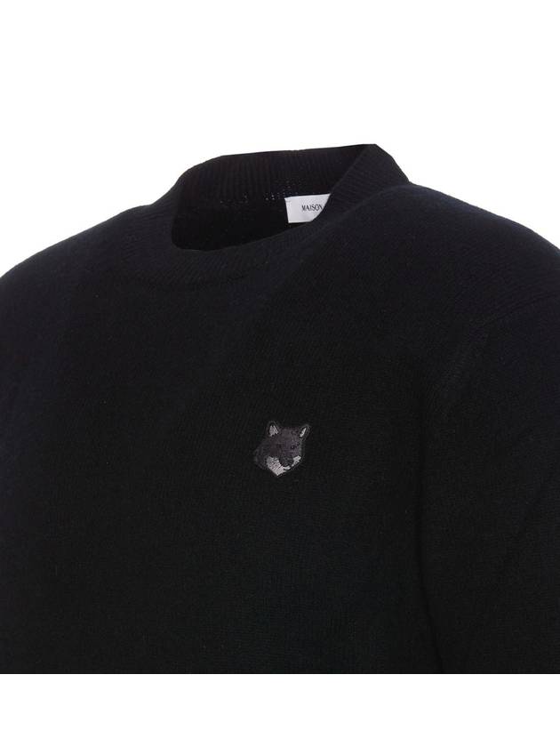 Fox Head Knit Top Black - MAISON KITSUNE - BALAAN 4