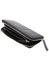 Stitched Grain Leather Zip Around Long Wallet Black - MAISON MARGIELA - BALAAN 6