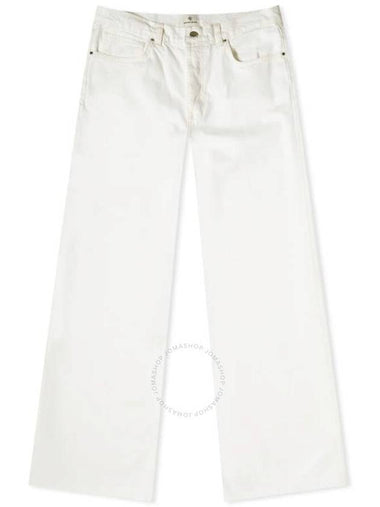 Anine Bing Ladies Ivory Hugh Wide Leg Jeans, Waist Size 27