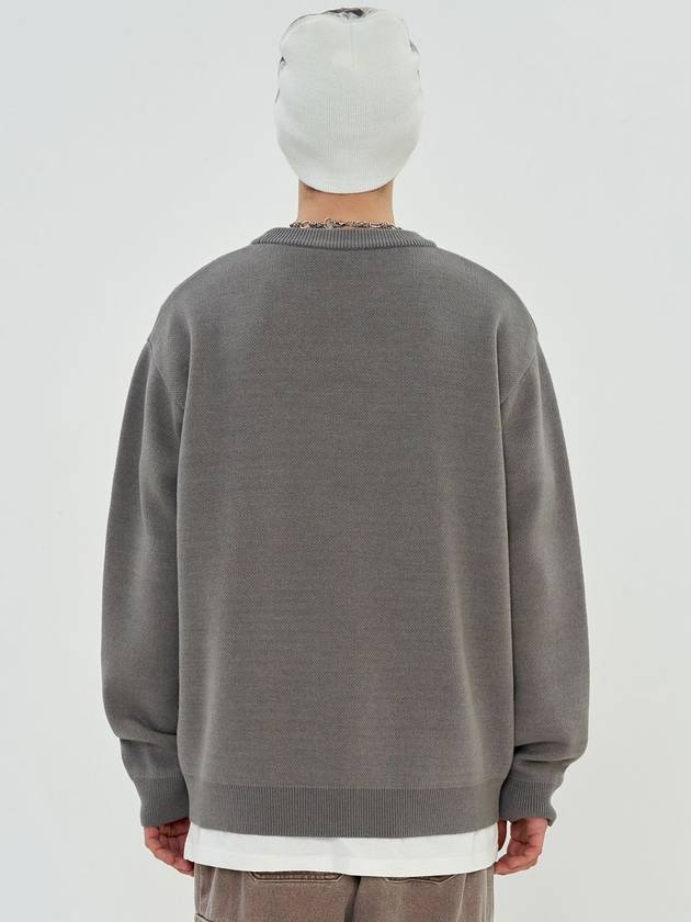 UNLD knit top gray - UNALLOYED - BALAAN 4