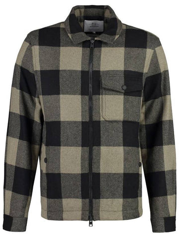 Woolrich Wool Blend Overshirt - WOOLRICH - BALAAN 1