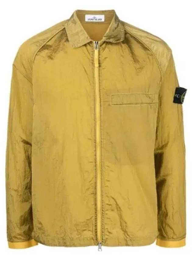 Nylon Metal Overshirt Zip-Up Jacket Yellow - STONE ISLAND - BALAAN 2