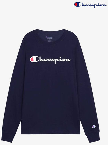 Overfit script logo graphic long sleeve t shirt GT78H Y06794 - CHAMPION - BALAAN 1