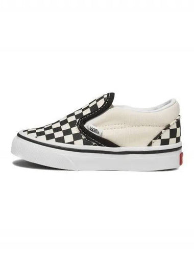 KIDS Classic Slip On Toddler Checkerboard Black White - VANS - BALAAN 1