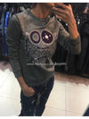 Monster Brushed Sweatshirt Grey - KENZO - BALAAN 3