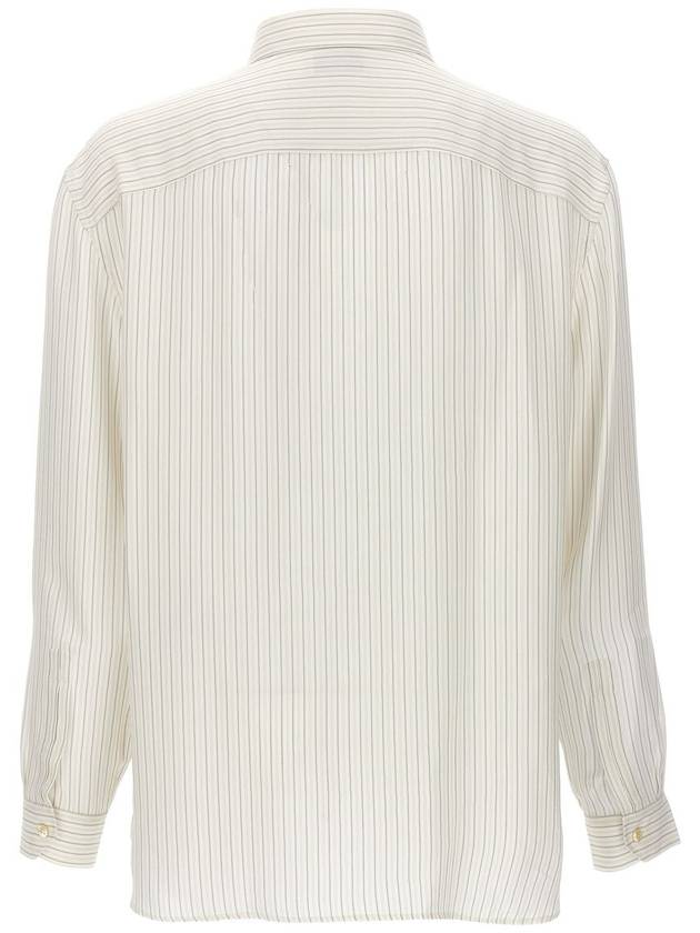 Long Sleeve Shirt 712700Y1I539782 P24 BEIGE GRIS NOIR - SAINT LAURENT - BALAAN 5