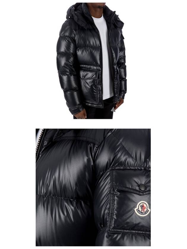 Masaya Down Short Padded Jacket Black - MONCLER - BALAAN 6