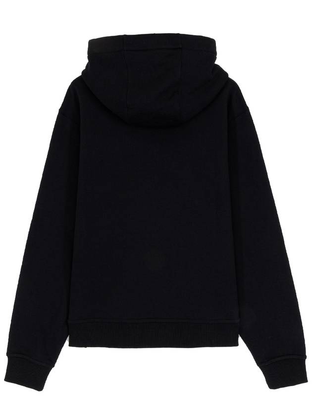 Logo Print Drawstring Hoodie Black - BURBERRY - BALAAN 6