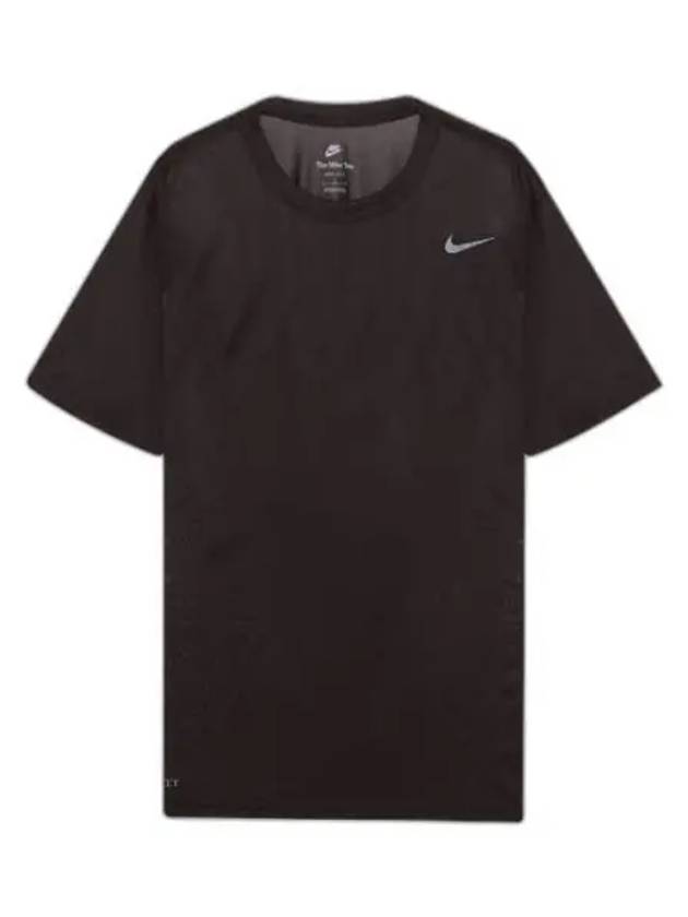 Team Legend Crew Sport Short Sleeve T-Shirt Brown - NIKE - BALAAN 1