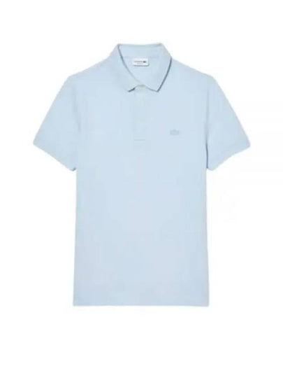 Men's Paris Regular Fit Stretch Cotton Pique Short Sleeve Polo Shirt Light Blue - LACOSTE - BALAAN 2