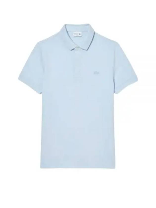 Men's Paris Regular Fit Stretch Cotton Pique Short Sleeve Polo Shirt Light Blue - LACOSTE - BALAAN 2