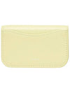 Heartlock Compact Business Card Card Wallet Pale Lemon - LE MASQUE - BALAAN 5