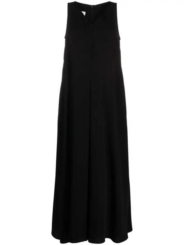 Wide Sleeveless Long Dress Black - MAISON MARGIELA - BALAAN 1