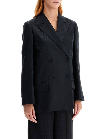 satin crepe ff blazer - FENDI - BALAAN 2