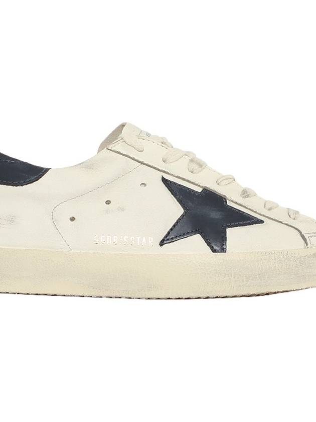 Superstar Beige Night Blue Heel Tab Sneakers - GOLDEN GOOSE - BALAAN 4