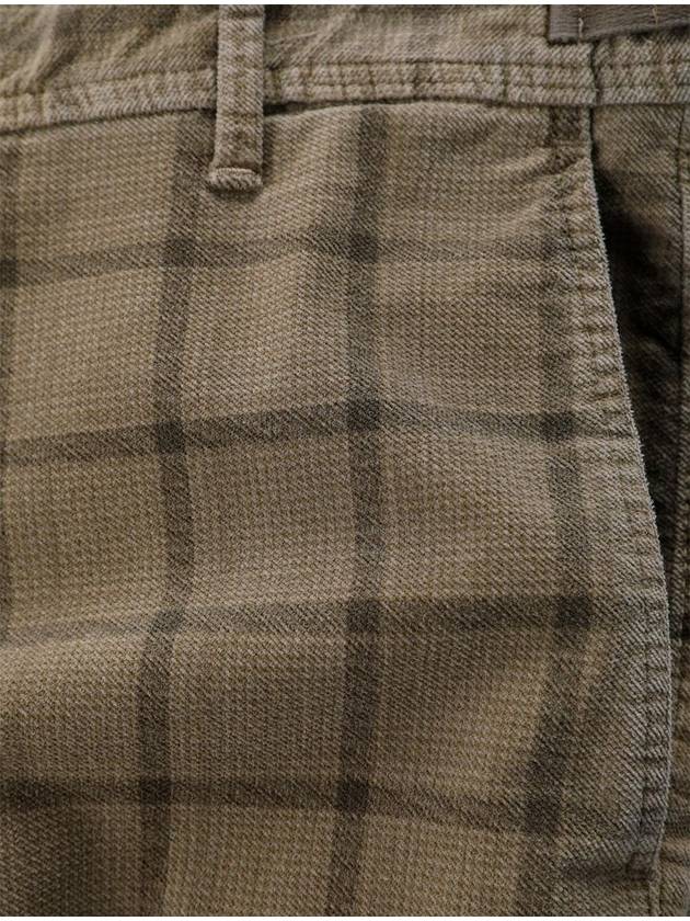 Made In Italy Check Cargo Cotton Pants F HCPT58 - PANICALE - BALAAN 4