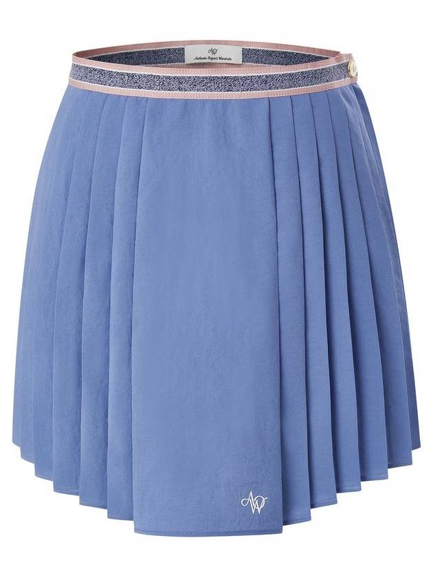 RIBBON TAPE PLEATS SKIRTBLUE - AOW - BALAAN 1