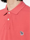 Zebra Regular Fit Polo Shirt Pink - PAUL SMITH - BALAAN 3