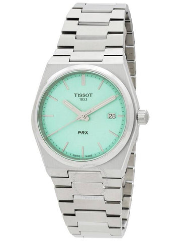 Tissot PRX Quartz Light Green 35mm Dial Ladies Watch T1372101109100 - TISSOT - BALAAN 1