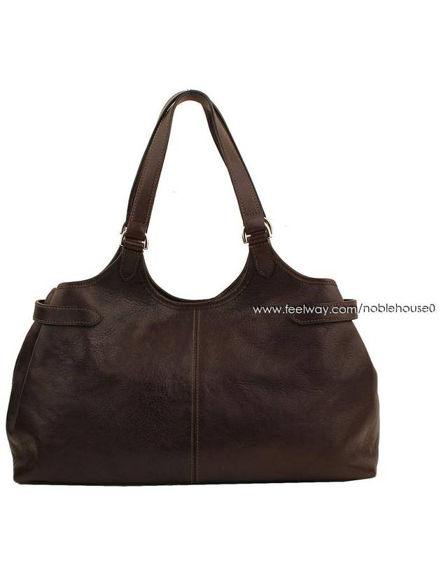 Dark brown silver hobo type shoulder bag - MULBERRY - BALAAN 3