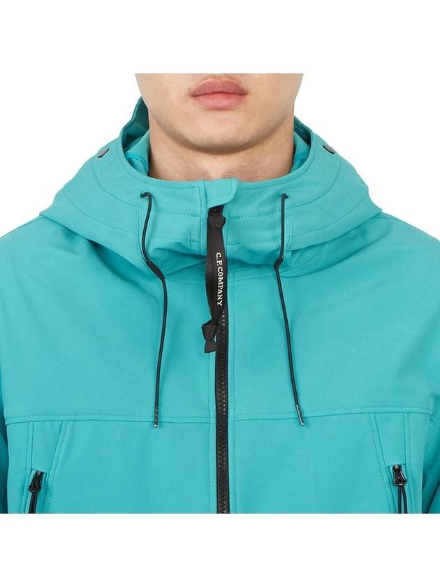 Shell R Goggle Hooded Jacket Blue - CP COMPANY - BALAAN 8