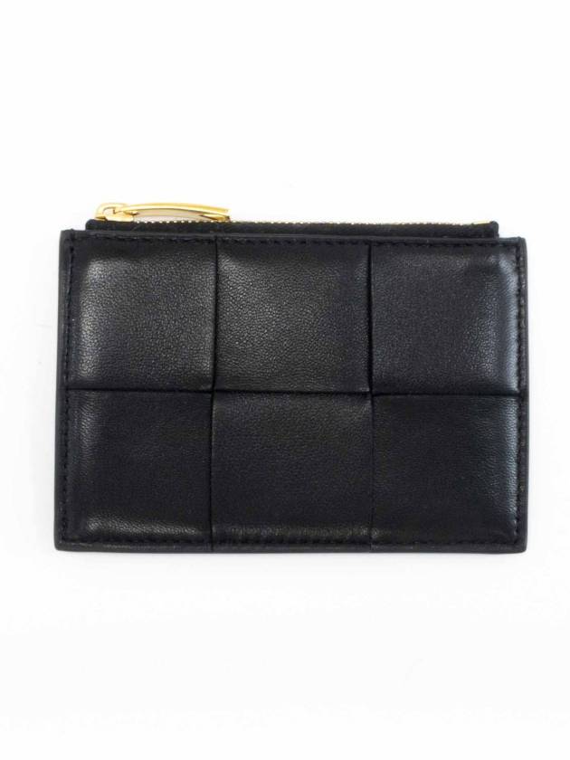 Intrecciato Zipper Card Wallet Black - BOTTEGA VENETA - BALAAN 7