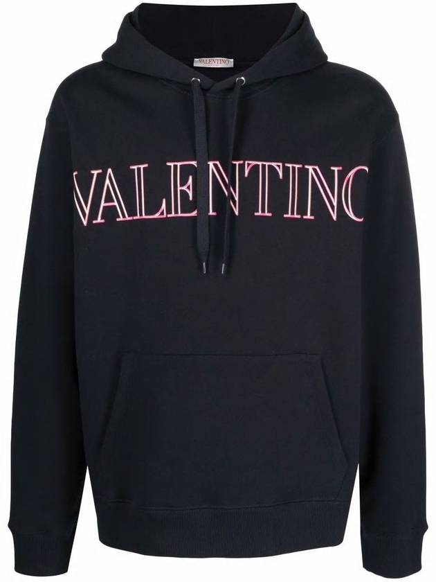 Neon Universe Hoodie Dark Navy - VALENTINO - BALAAN 1