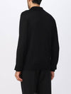 Wool Silk Long Sleeve Polo Shirt Black - TOM FORD - BALAAN 6