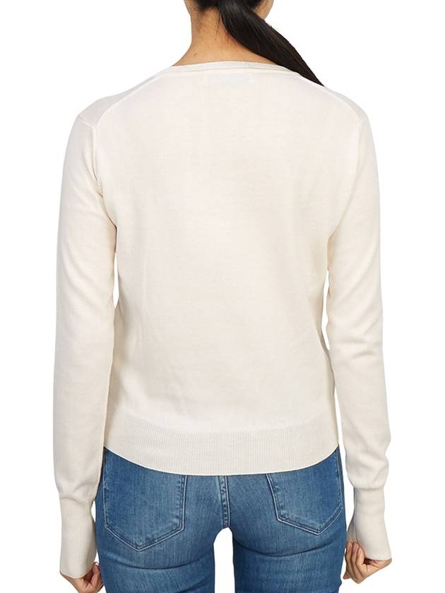 ORB Embroid Logo Knit Top Cream - VIVIENNE WESTWOOD - BALAAN 5