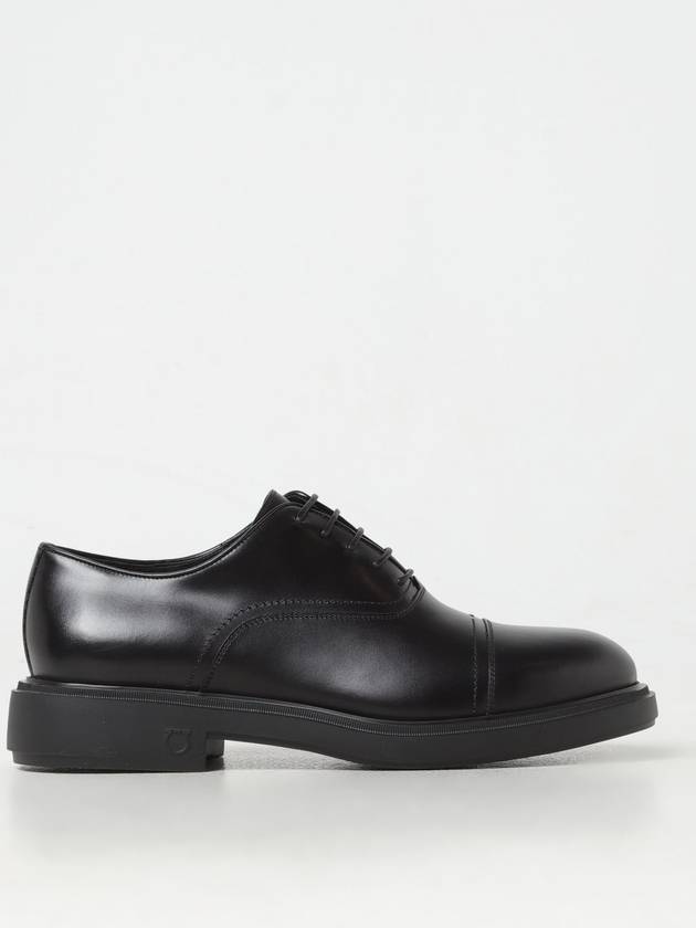 Leather Lace-up Oxford Black - SALVATORE FERRAGAMO - BALAAN 2