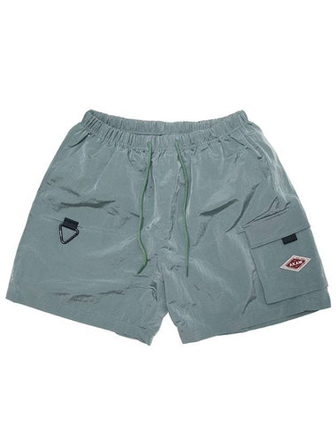 Travel Nylon Ripstop Pocket Shorts Mint - AKAW - BALAAN 1