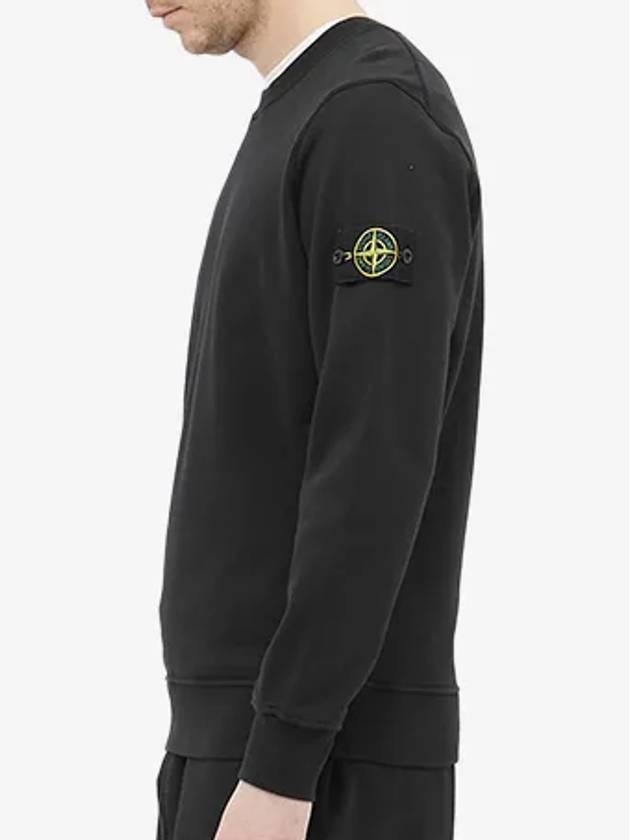 Cotton Fleece Sweatshirt Navy 761563051 V0020 - STONE ISLAND - BALAAN 4