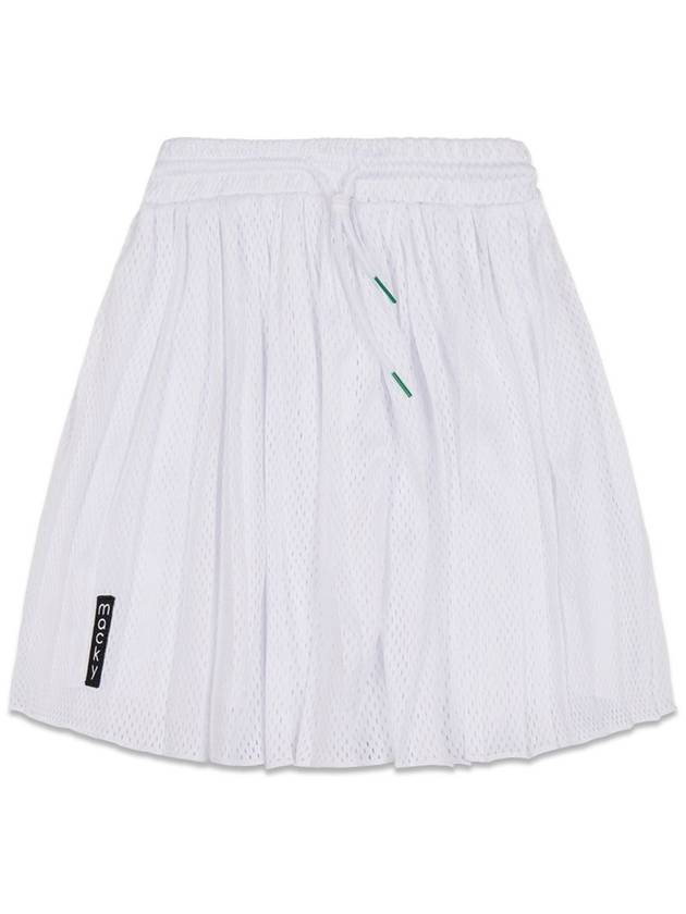 Hidden Pleated Skirt White MCSS24SSK2WH - MACKY - BALAAN 2