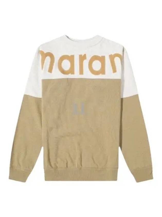 Howley Logo Crew Neck Sweatshirt Khaki - ISABEL MARANT - BALAAN 2