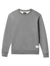 Essential Crew Neck Sweatshirt Medium Charcoal Heather - ALPHA INDUSTRIES - BALAAN 1