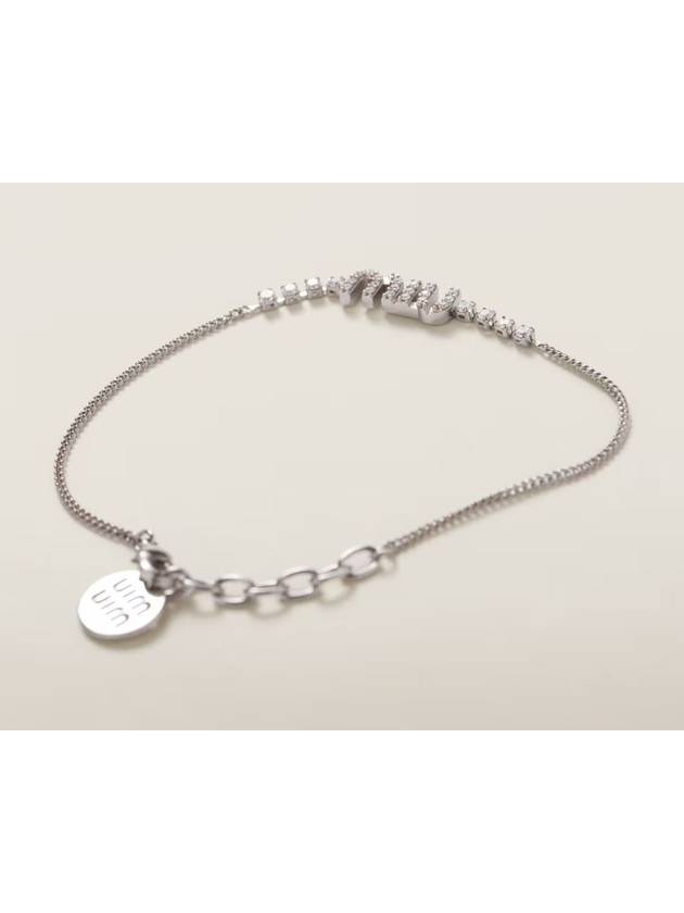 logo crystal bracelet - MIU MIU - BALAAN 4