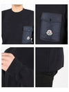 9C00001 M1113 743 Logo Pocket Sweatshirt - MONCLER - BALAAN 3