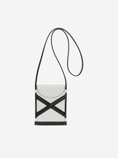 Micro Curve Cross Bag Ivory Black - ALEXANDER MCQUEEN - BALAAN 1