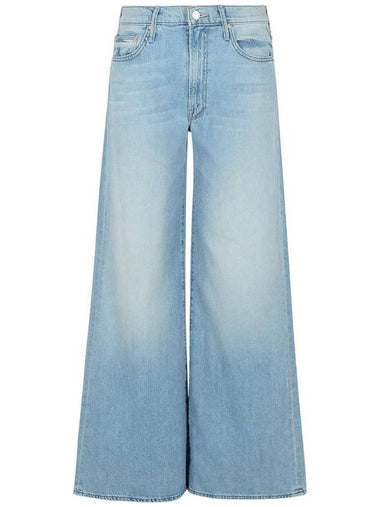 'The Undercover' Light Blue Wide Jeans In Cotton Denim Woman - MOTHER - BALAAN 1