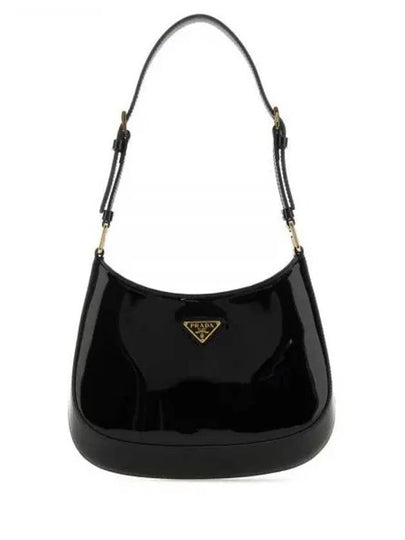 Cleo Patent Leather Shoulder Bag Black - PRADA - BALAAN 2