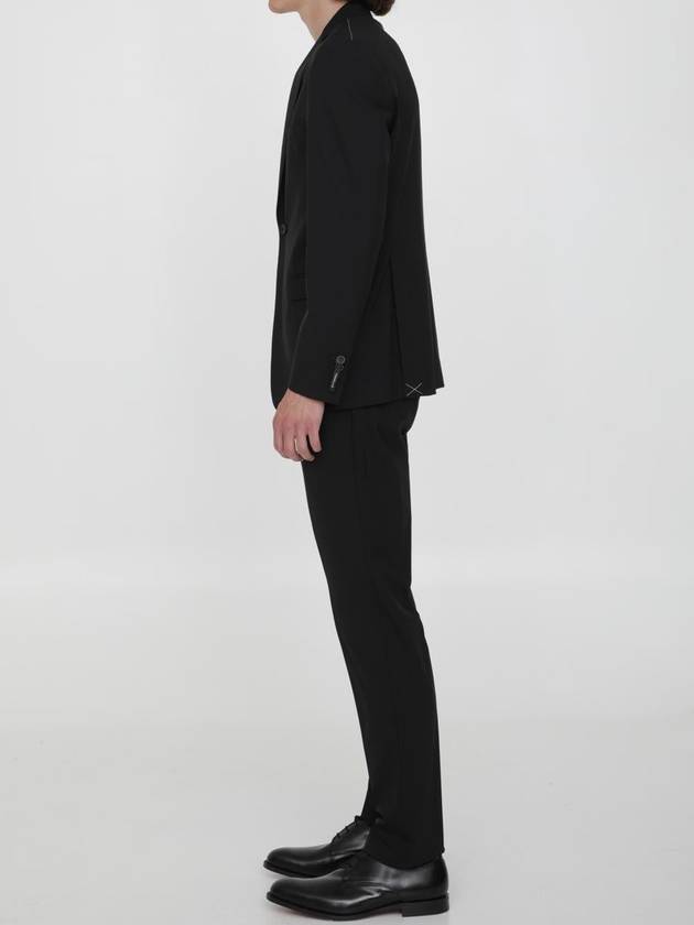 Black Stretch Wool Suit - TONELLO - BALAAN 3