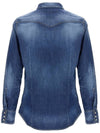 24FW Long Sleeve Shirt S74DM0846S30341 470 Blue - DSQUARED2 - BALAAN 4